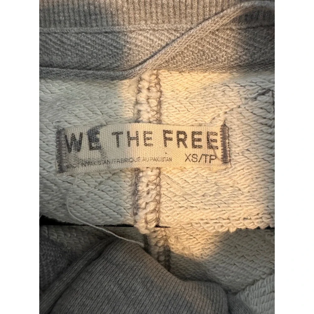 Free‎ People We The Free Timeless Pullover Heather Grey Mock Neck Sweatshirt XS